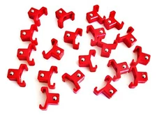 40 GOLIATH INDUSTRIAL ABS 1/2" RED REPLACEMENT SOCKET RACK RAIL CLIPS SC12R