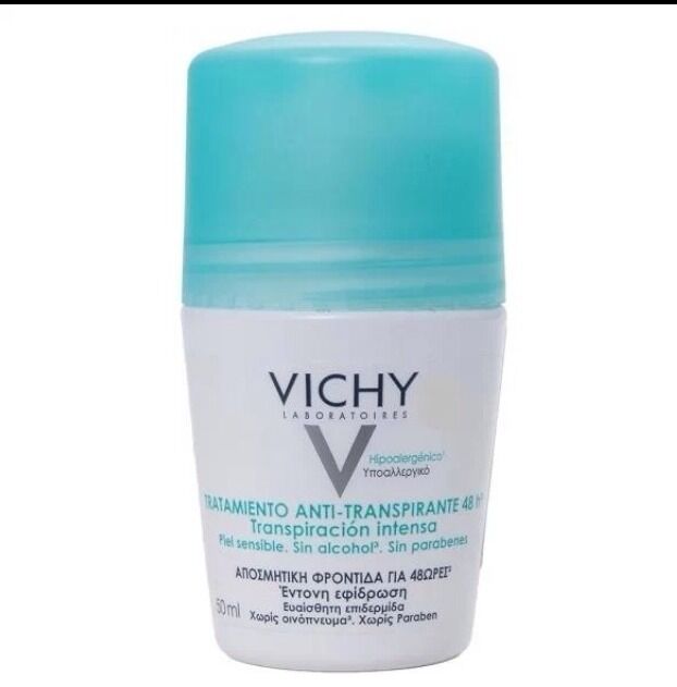 Pack 2x Vichy Desodorante Antitranspirante de 48 horas Roll On 50 Ml
