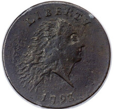 1793 CHAIN LARGE CENT PCGS VF35 S-3, B-4, R-3 SPECTACULAR CHAIN CENT RARE VF35!