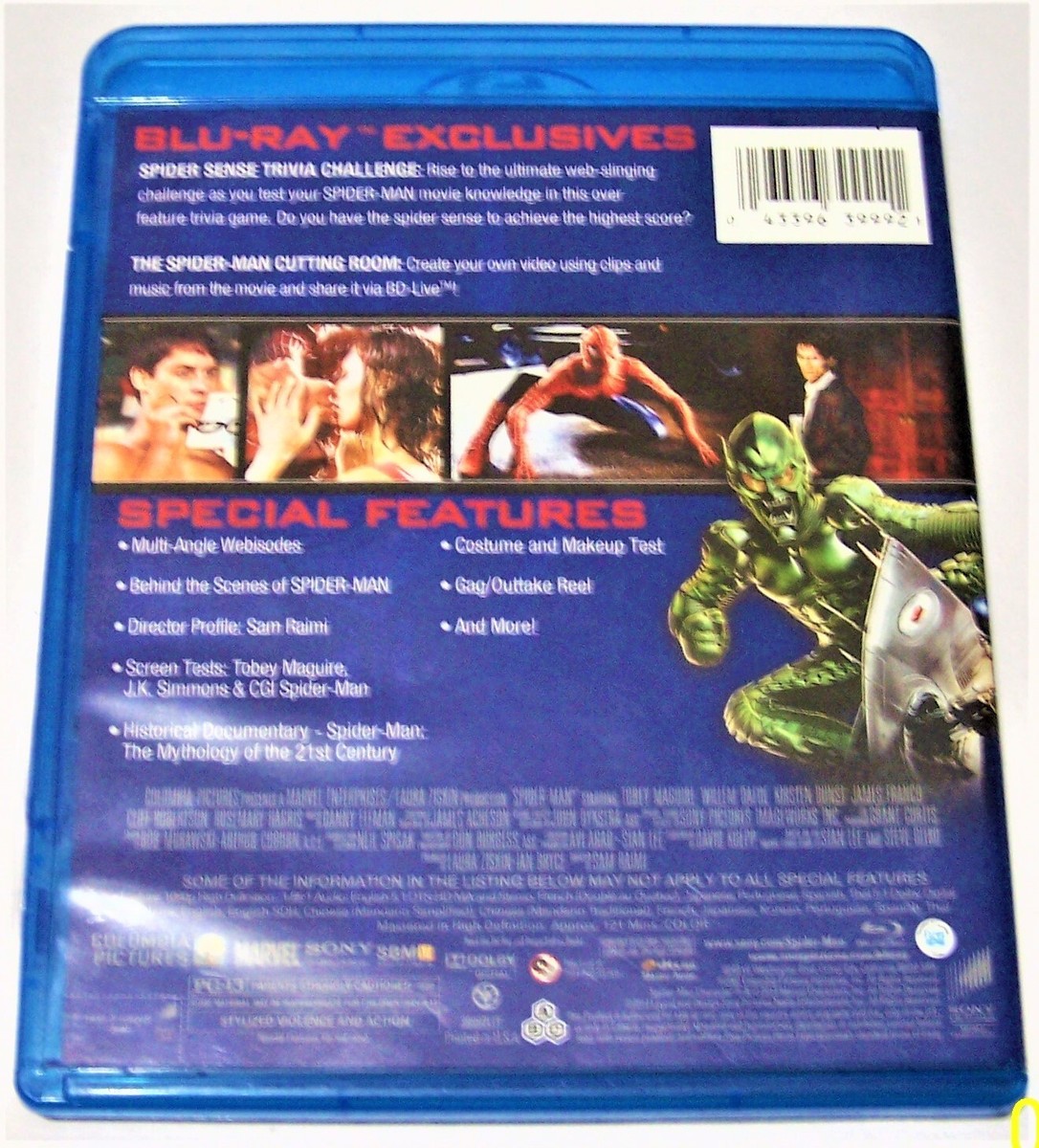 Spider-Man 1 [Blu-ray] DVD 43396399921| eBay
