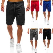 2025 new Summer Men s Fashion Jogger Sweat Shorts Undershirt Casual Solid Color