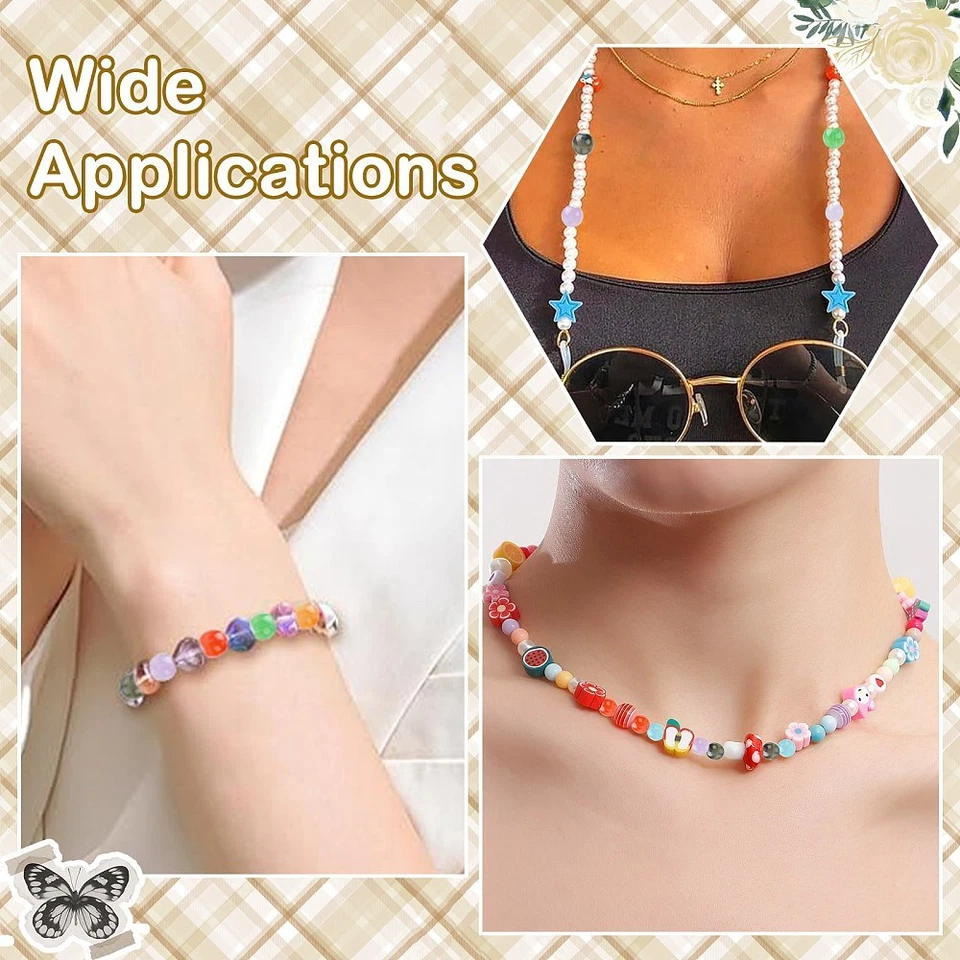 280x Cuentas Espaciador Ojo de Gato Cuentas Resina Redondas para Pulsera Collar Fabricación de Joyas Foto 2 de 4