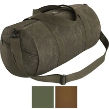Rothco Waxed Canvas Shoulder Duffle Bag Water Resistant Medium Carry Bag