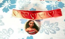 Moana - 6 Rubber Charm Bracelet -Party Favor Toys Birthday Prizes bracelets