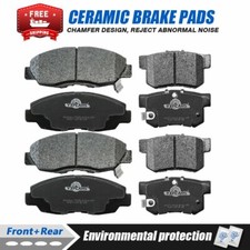 Frontrear Ceramic Brake Pads For 2006 - 2011 Honda Civic High Quality