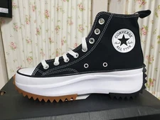 Converse Run Star Hike Hi Women Shoes Sneakers Black 100% Authentic