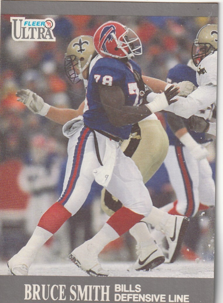 FREE SHIPPING-MINT-1991 Fleer Ultra Bruce Smith #8 BILLS