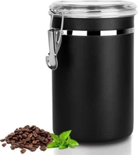 Lager Coffee Food Canister Airtight Stainless Steel Kitchen Storage Container