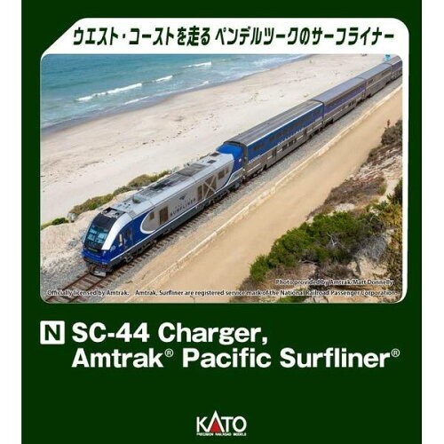 KATO 106-9010 SC-44 Charger Amtrak Pacific Surfliner 8 Unit Set