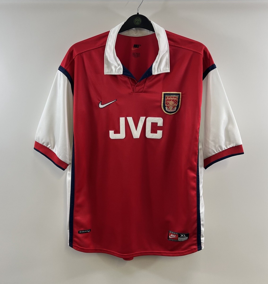Arsenal Home Football Shirt 1998/99 Adults XL Nike C857 | eBay UK