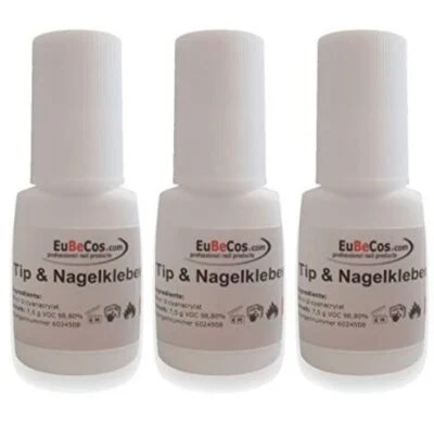 EUBECOS Tip Kleber 7,5g - Stehflasche mit Pinsel