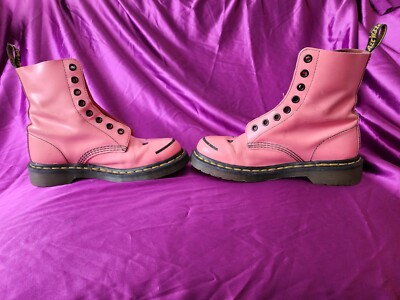 アシッドなdr.martin Dr Martens Hincky Acid Hot Pink Smile Wink Boots Rare Smiley