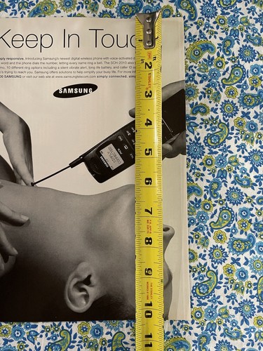 Vintage 1998 Samsung SCH-2010 Cell Phone Print Ad Keep In Touch - Picture 7 of 7