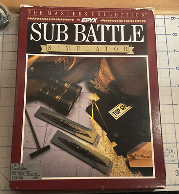 SUB Battle Simulator PC Gaming Pack EPYX 1987 IBM /Compatibles Video Game