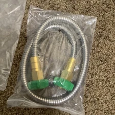 304 Stainless Steel 3ft Short Garden Hose with Female to Female Metal Connect...