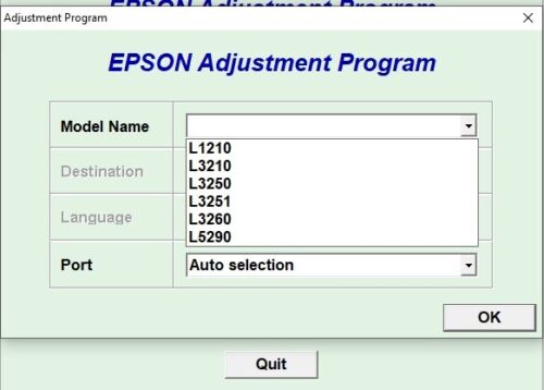 Reset Epson L1210,L3210, L3250, L3251, L3260, L5290 - Picture 1 of 2