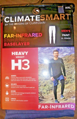Cuddl Duds Climate Smart Black Far-Infrared Base Layer Heavy Men's H3 ...