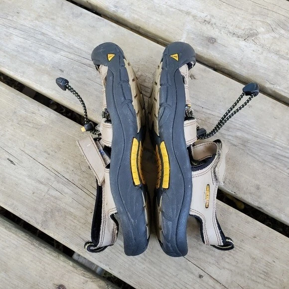 Sandalias Keen Newport Juveniles Cuero Tostado Lavables Híbridas Agua Senderismo Niño Grande 4 Foto 3 de 4