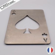 Dessous de Plat As de Pique en Inox