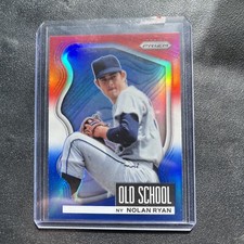 2022 Panini Prizm - Old School Red White & Blue Prizm #OS-1 Nolan Ryan