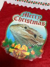 SALE Bearded Dragon Lizard Reptile Exotic Pet Animal Holiday Christmas Stocking