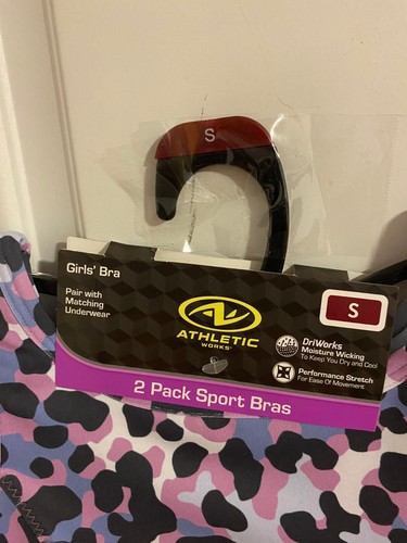 BRAND NEW LOT OF 6 GIRL'S SIZE SMALL ATHLETIC WORKS SPORTS BRAS BAND SIZE 30 - Picture 3 of 13