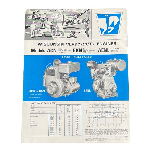 Teledyne Wisconsin ACN BKN AENL Heavy Duty Engines Specifications