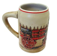 1991 Budweiser World Famous Clydesdales Beer Stein Training Hitch Anheuser-Busch