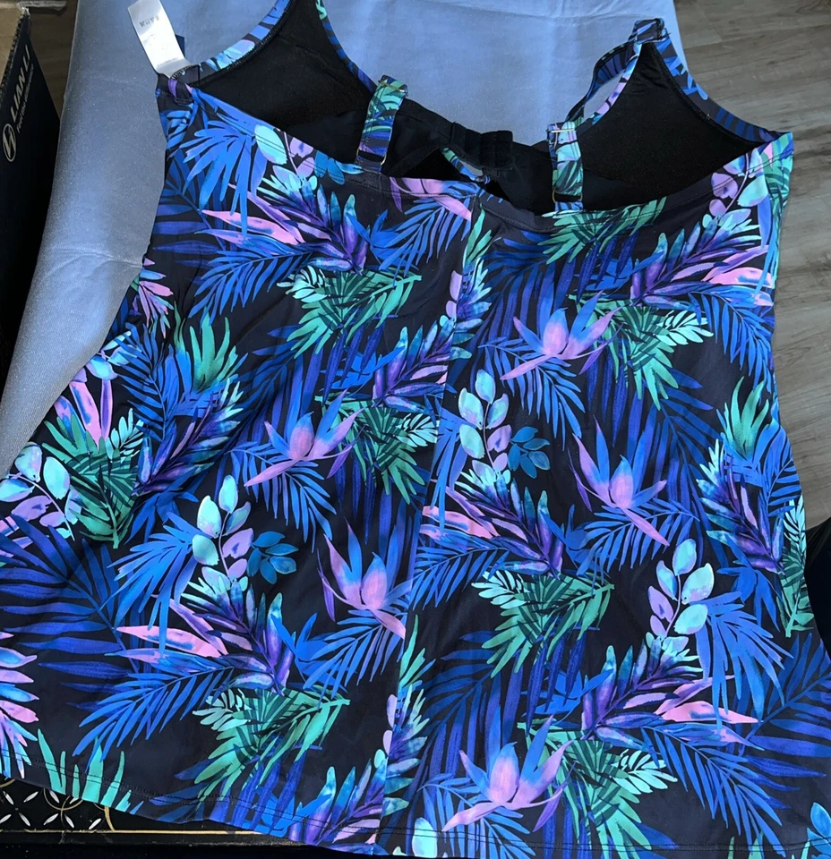 Swimsuit For All Swim Top Size 44G Mix N Match W Plus Size 3X Skirt Bottom - Image 4 of 4