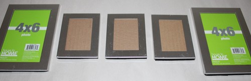 Vintage Bilderrahmen Metall gebürstet Aluminium Konvolut 5 Stück - Bild 4 von 13