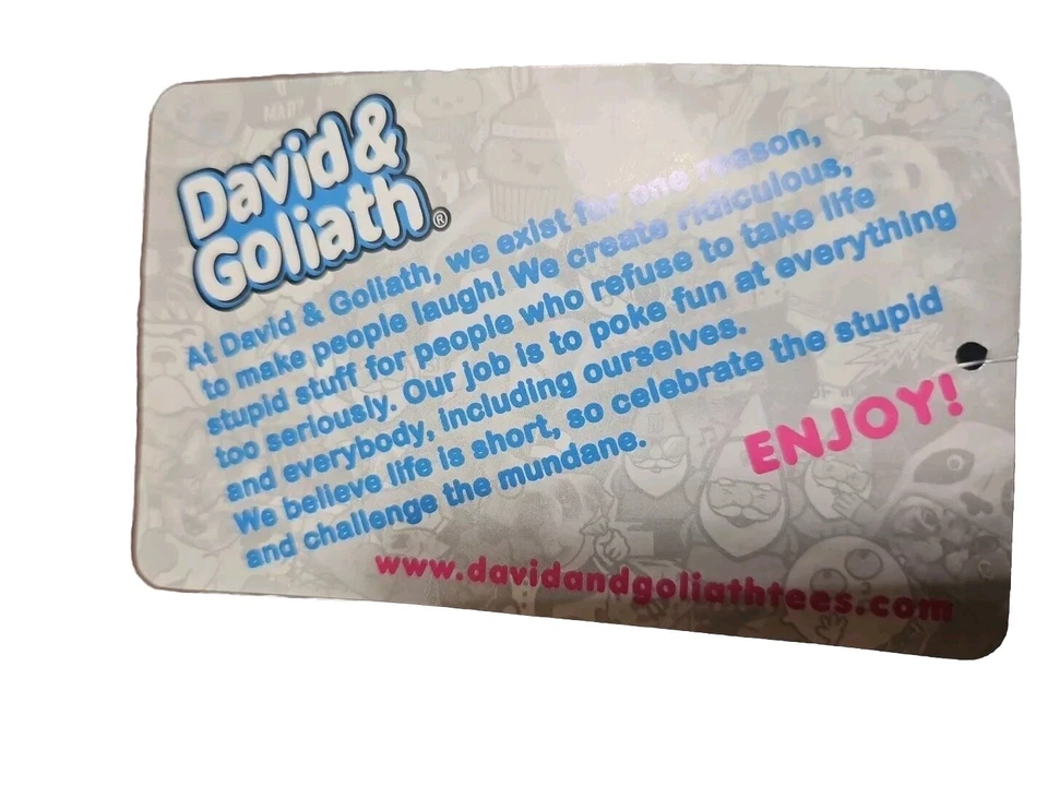 Camiseta Extravagante Talla XL "Barba Para Su Placer" Divertida David y Goliat  Foto 3 de 4