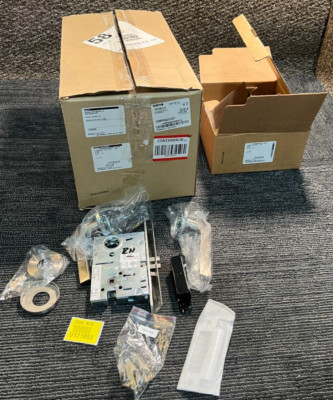 Box of 4 Allegion Storeroom Mortise/Exit Lock, Latitude Lever,Gala Rose MA581LTG