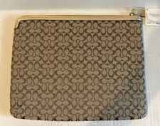 Coach signature canvas tablet sleeve NWT