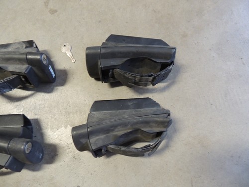 Set of 4 Thule 450 Crossroads Towers For SquareBars w/ Lock Cores and Key - Picture 4 of 10