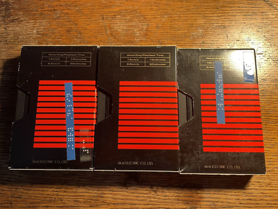 THREE AKAI MK 20 Recording Tapes for Akai MG 1214 Recorder/Mixer