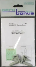 Aerobonus 1/48th Scale Resin FAB-500TA Russian Bombs Item No. 480044