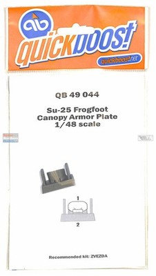QBT49044 1:48 Quickboost Su-25 Frogfoot Canopy Armor Plate (ZVE kit)