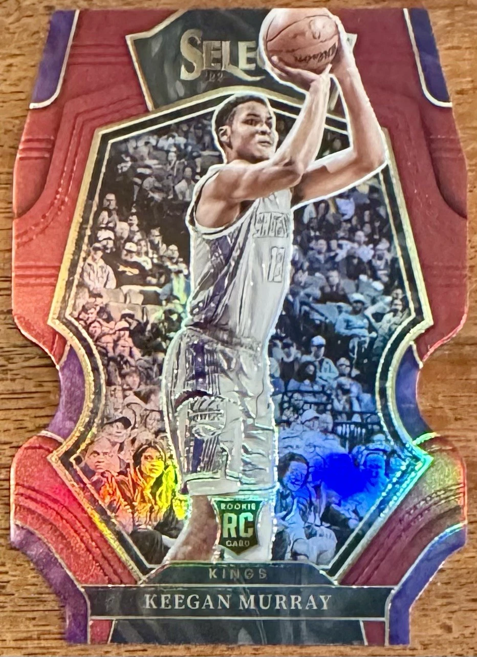 2022 Select Premier Level Maroon Prizm Die-Cut /175 Keegan Murray #197 RC Kings