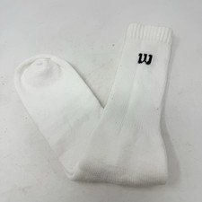 Mens VTG Pair Wilson Socks Tube 80s NOS USA Made Cotton Blend Black White Sport