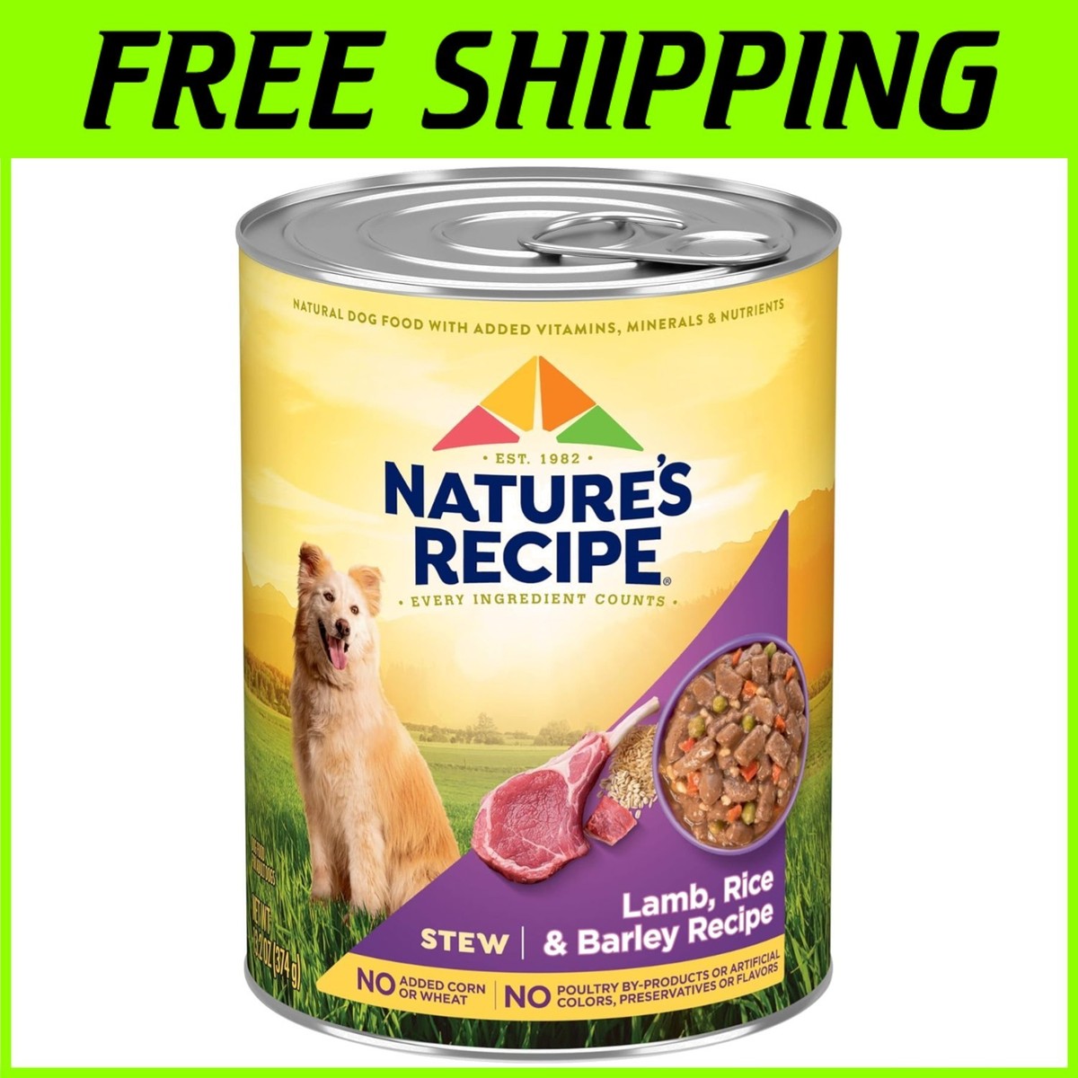 Canned Dog Is Nature's Recipe Grain Free Good For Dogs