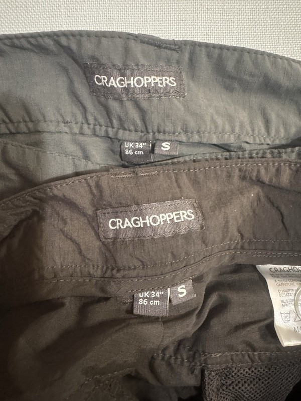 Craghoppers Men's Trouser Pants EUC Lot Of 2 Pairs Sz UK 34 US Small