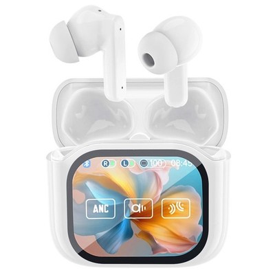 Wireless Touchscreen Earbuds with Smart Touch Screen Case - TWS True Wireless...