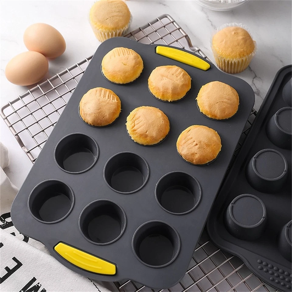 Fettbomben Silikon Mini Muffinform Spülmaschinenfest Leicht Zu Reinigen - Bild 2 von 4