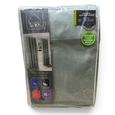 Enhanced Living Austin Green 100% Blackout Textured Curtains 90" x 90" (229cm)