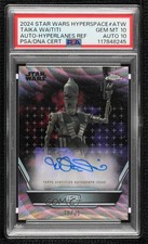 2024 Chrome Star Wars Hyperspace 18/25 Taika Waititi as IG-11 PSA 10 Auto 1co7