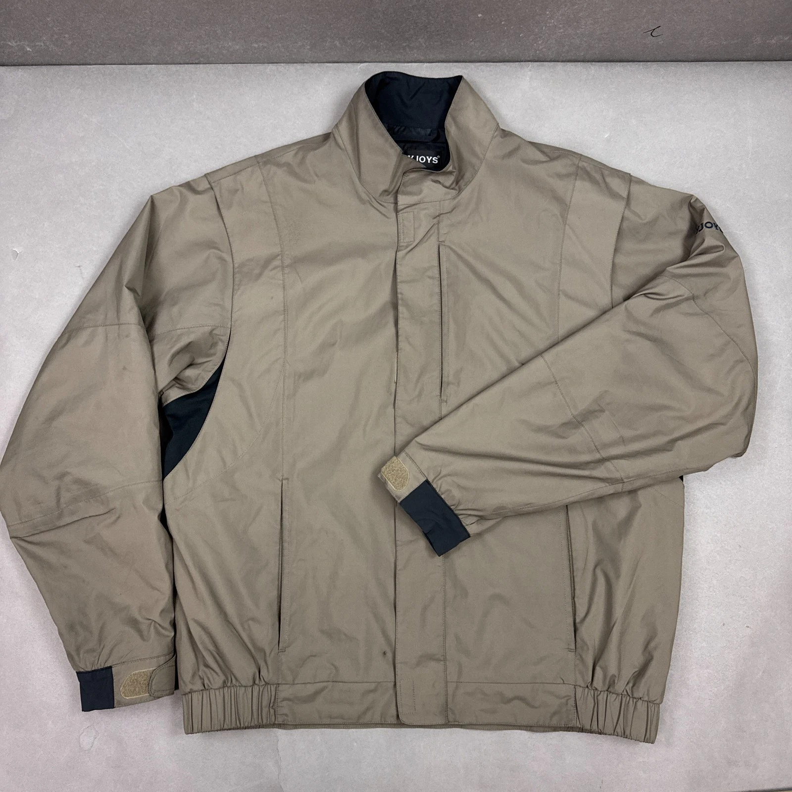 Footjoy Jacket Mens Medium Brown Dryjoys Golf Driving Range Waterproof Work