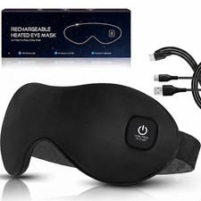 Heated Eye Mask, Cordless Dry Eye Mask Washable Warm Eye Compress Mask with..