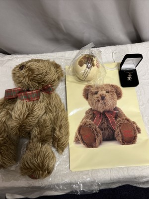 limited edition teddy 2007 mit Weihnachtskugel und einer Kette neu mit Tasche