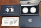 2025-S Morgan & Peace Reverse Silver Proofs. 2-Coins Set. OGP/COA. 1.88 oz. Ag.