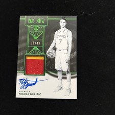 2024-25 panini NOIR Nikola Đurisic RC Rookie Patch Auto #19/49 #322